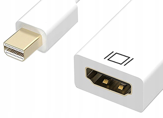 Adapter Thunderbolt mini Displayport HDMI 4K do MacBook Pro Air PRO biały Marka WireWay