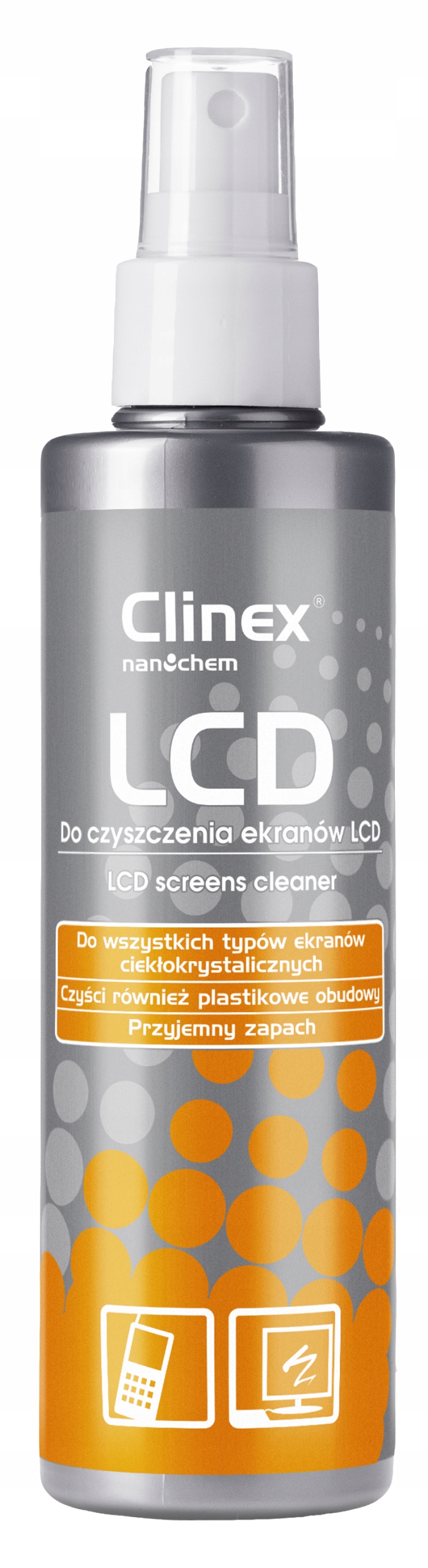 CLINEX LCD 200ml Płyn do mycia ekranów TV LCD RTV Producent Clinex