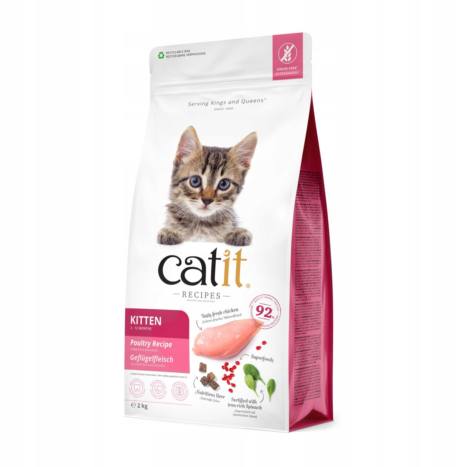 Catit Premium Krmivo Pro Koťata Kuřecí 2 Kg