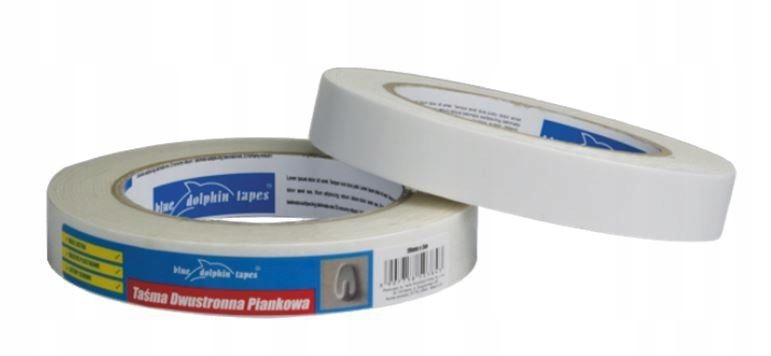 

Taśma dwustronna piankowa 19mm x 5m Blue Dolphin