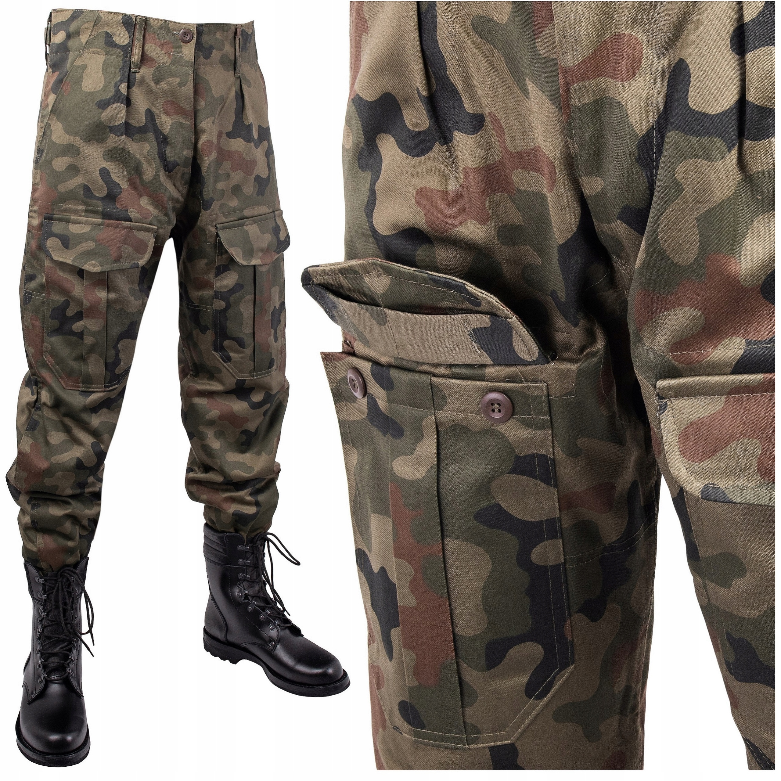 Spodnie Wojskowe Moro wz93 Oryginale US18 Grom Wp bojówki XXL