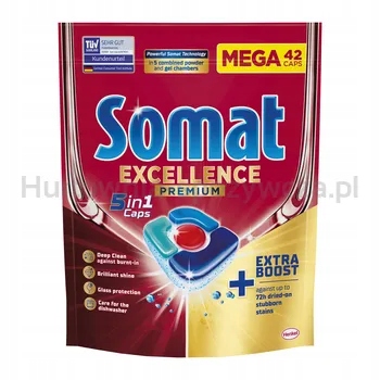 Somat Tablety na mytí nádobí v myčkách nádobí Excellence 5 1 Caps 819