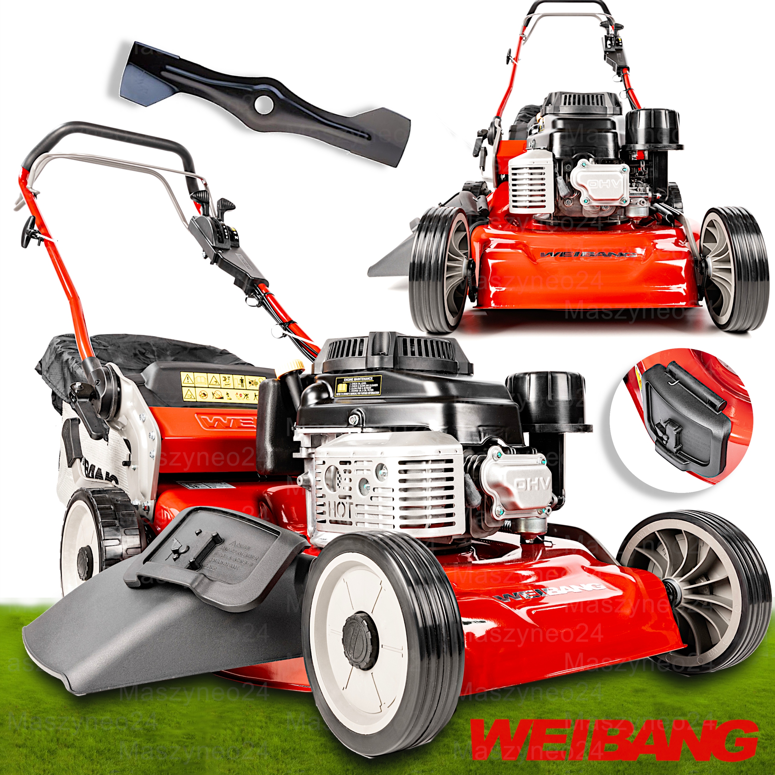 Kosiarka Spalinowa Weibang Mocna WB536SK V 3IN1 Silnik Kawasaki