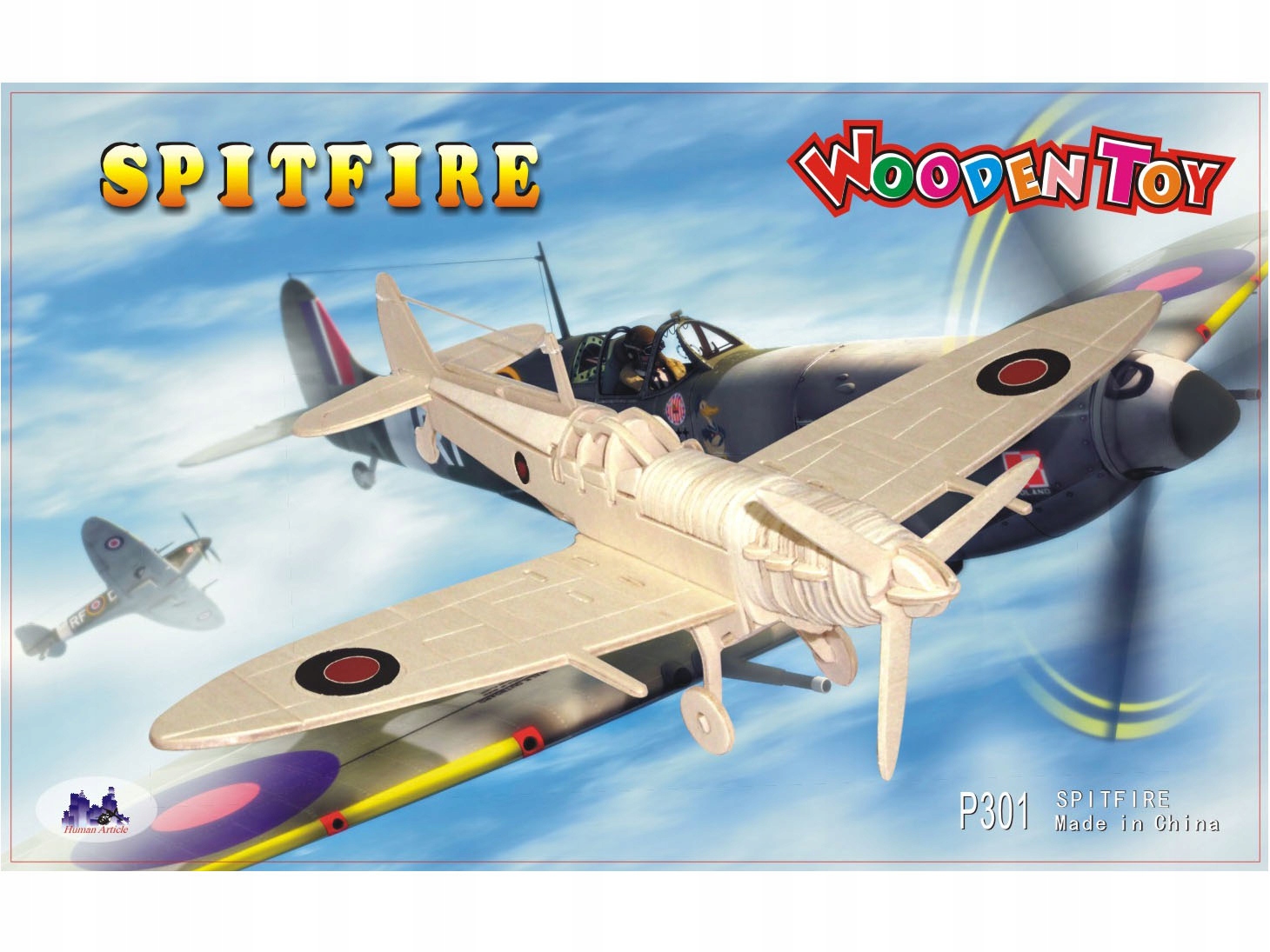 Samolot myśliwiec Spitfire składanka drewno P301 Kod producenta P301