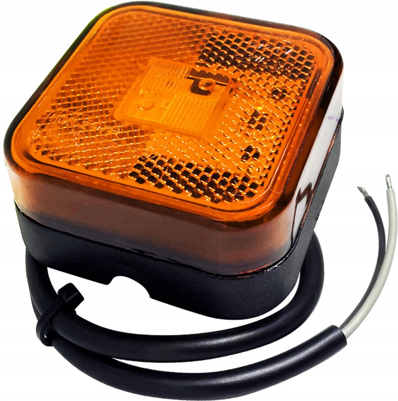 OBRYSÓWKA KWADRATOWA Z ODBLASKIEM POMARANCZOWA