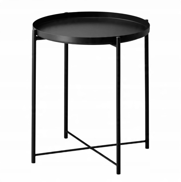 

Ikea Gladom Stolik z tacą, Czarny 45x53 cm