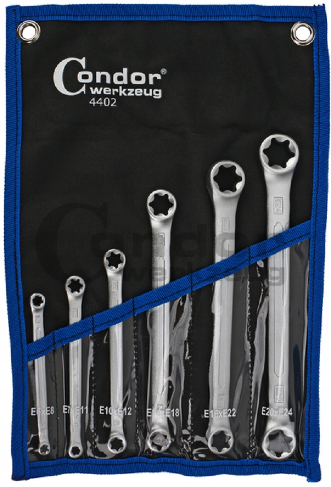 Očkové Kľúče Torx E6-E24 6KS Condor