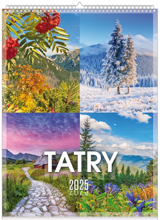 Kalendarz Ścienny 2025 Krajobrazy Widoki Polska TATRY GÓRY 12 kart