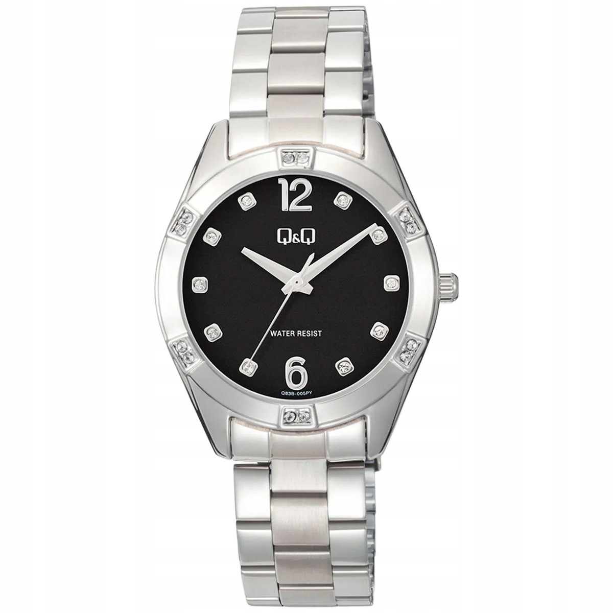 Dámské hodinky Qq Q83B-006P Zirkony stříbrné