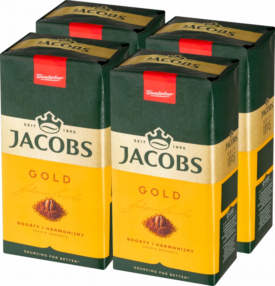 Kawa mielona Jacobs Gold 500g x4