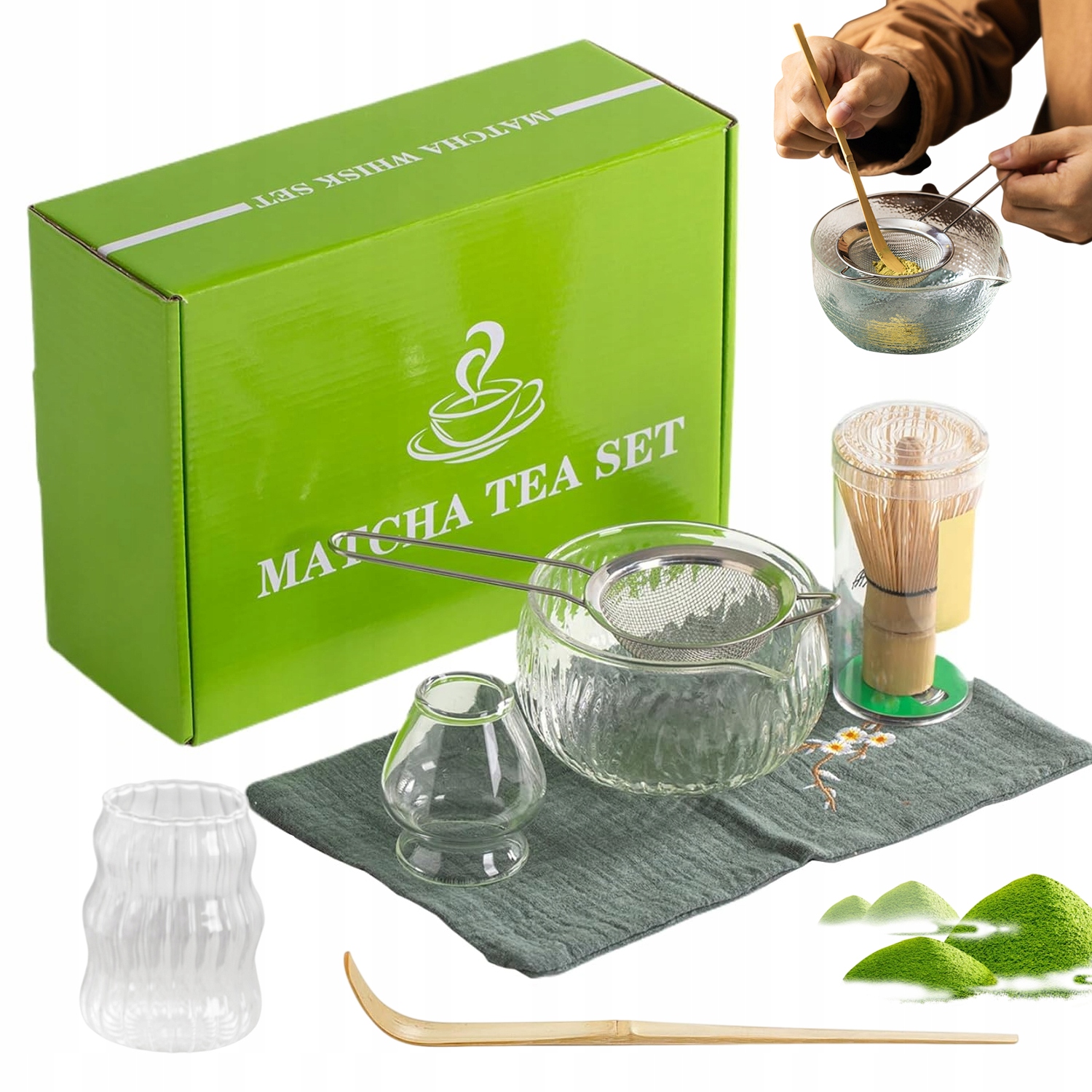 Levně Japonská Sada Nástrojů Matcha Sada Pro Čajový Obřad Matcha 7KS