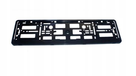 Podkładka tablicy rejestrac.-czarny mat ramka
