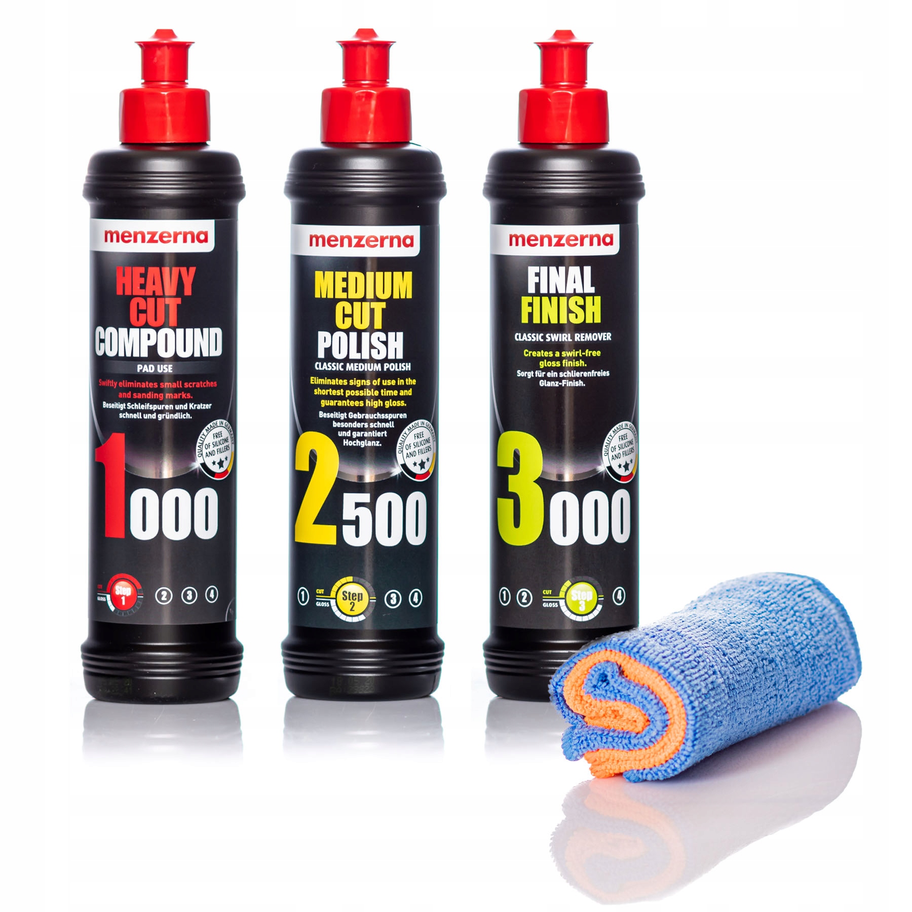 

Zestaw Past Polerskich Menzerna 1000 2500 3000