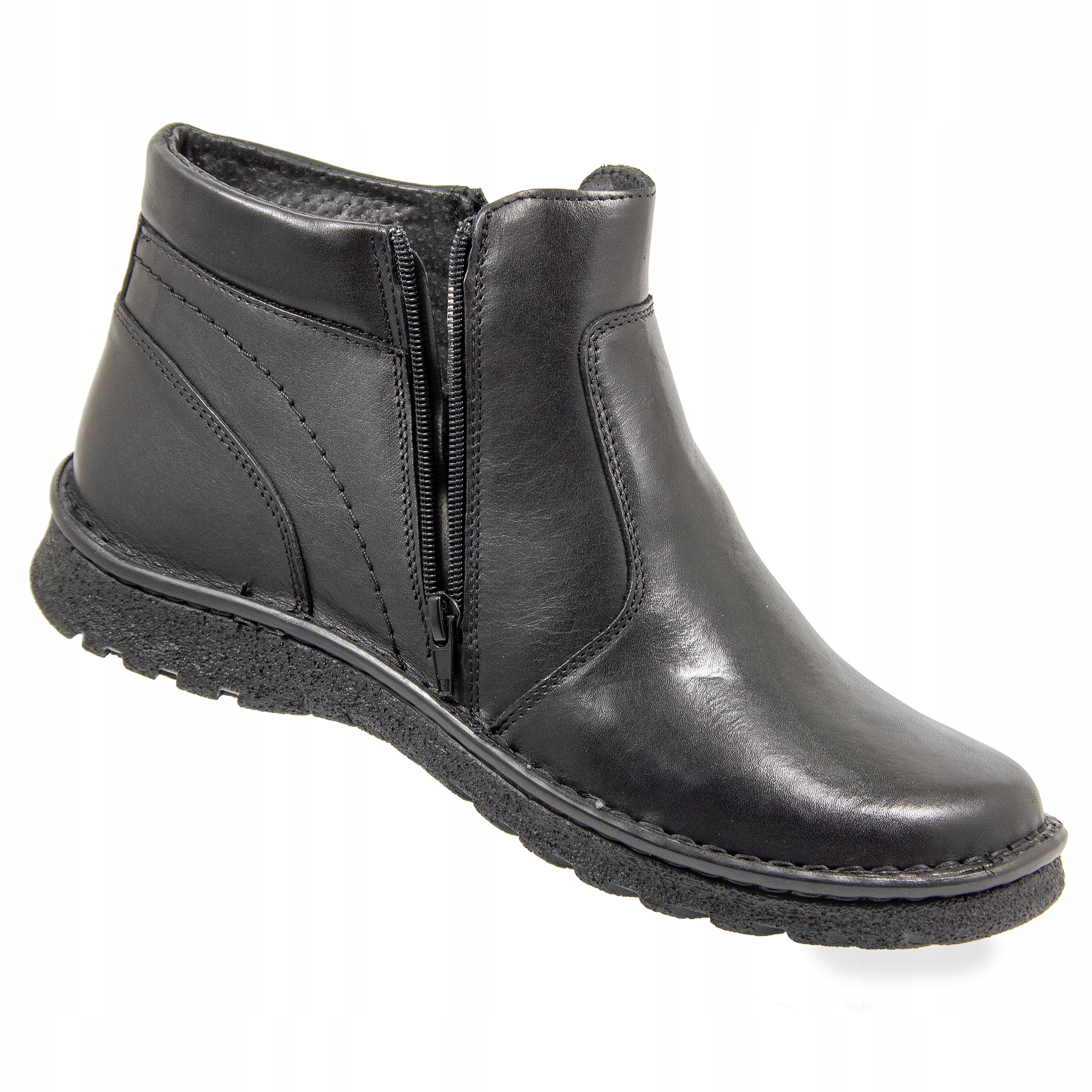 Kotníkové Boty Boty zateplené přírodní kůží široké haluksy 128 cz 47