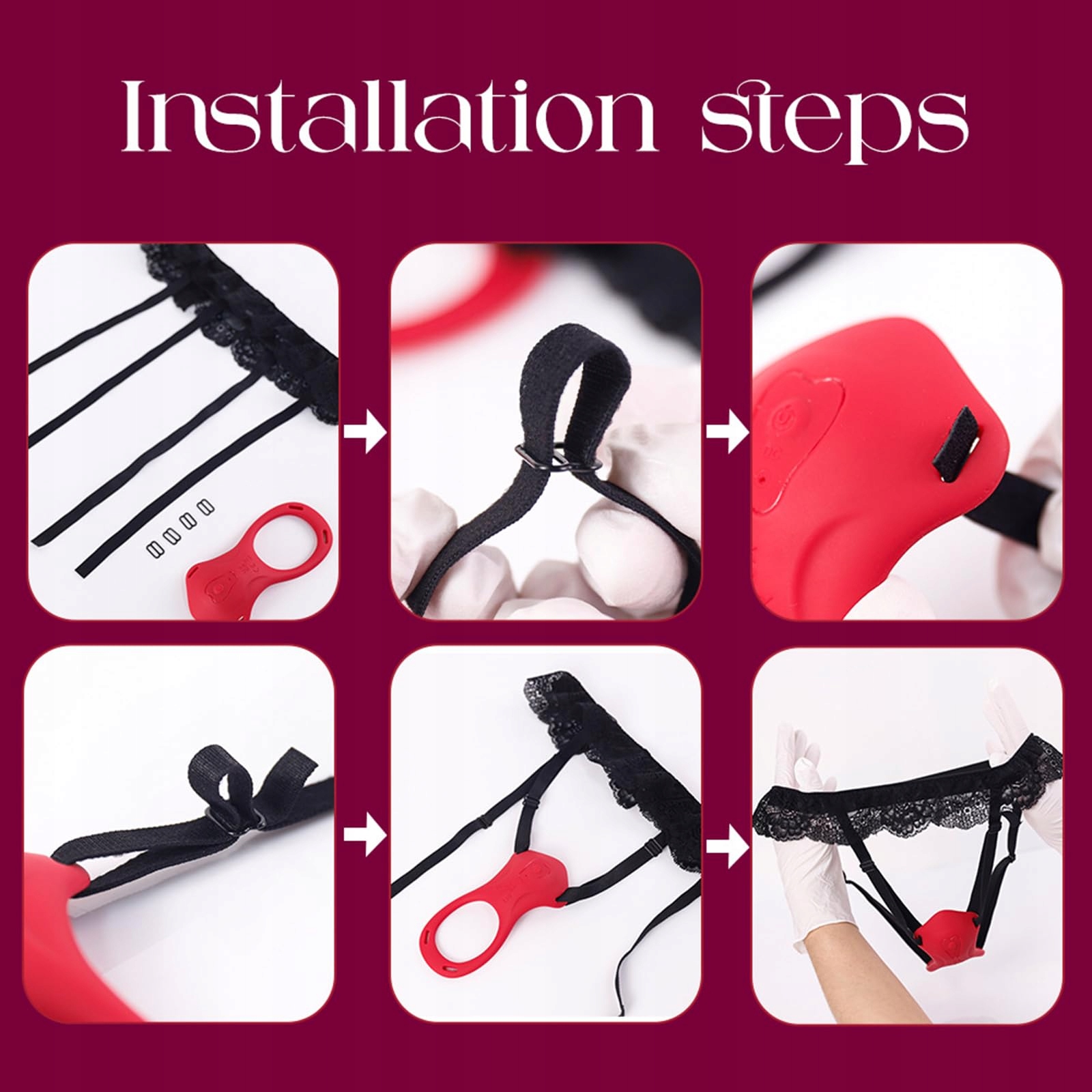 BUTTERFLIES Wibrator Dla Par Strapon Z 9 Trybami Wibracji — miniatura 7