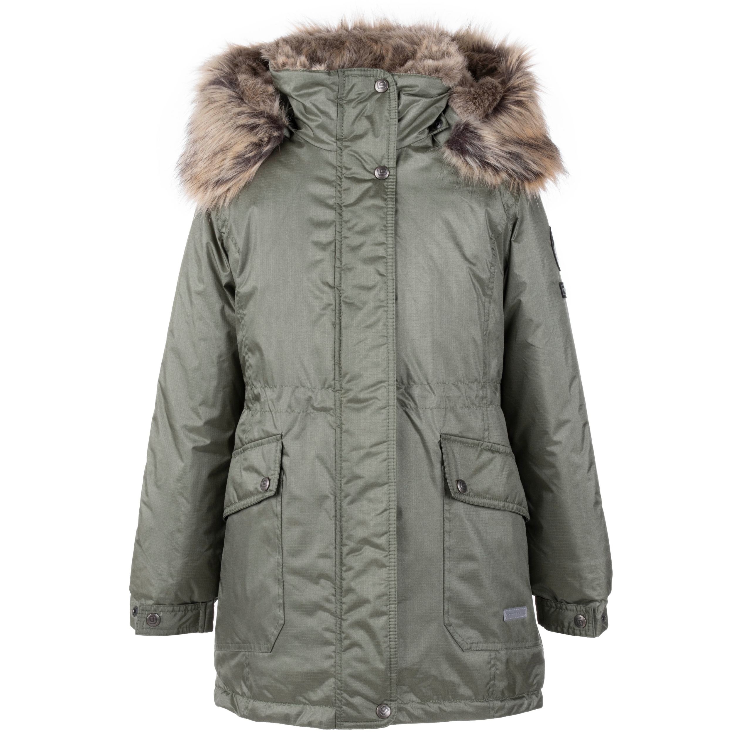Dziewczęca kurtka parka zimowa Elly khaki Lenne, r. 164