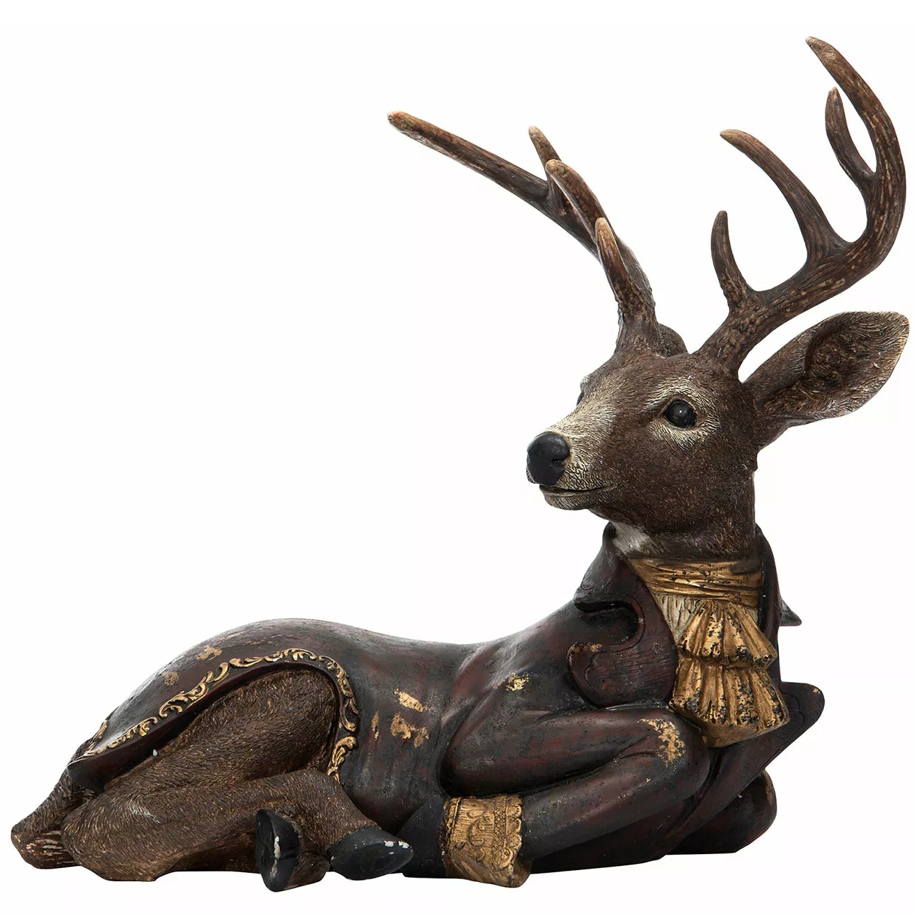 Figúrka Jeleň Sob Vianočná vo fraku ozdoba na Vianoce darček