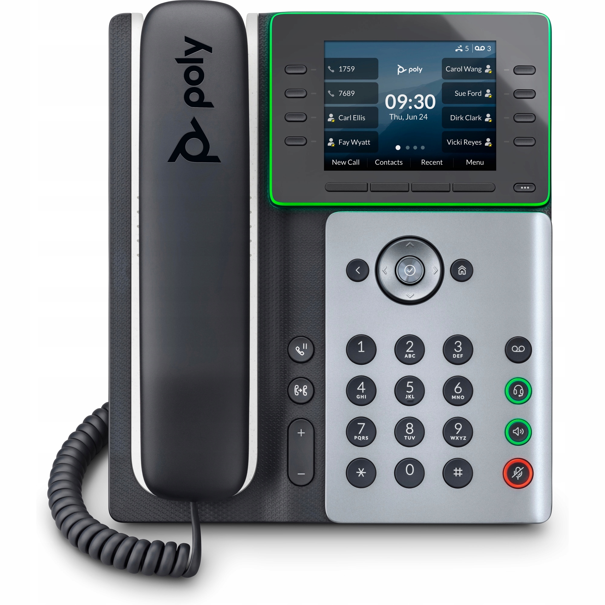 Poly Edge E300 Ip telefon s podporou PoE 82M92AA