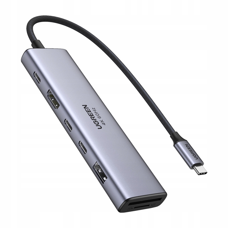 Hub Adaptér Ugreen Revodok 7v1 Usb-c na 2x Usb-c 3.2, Usb-a 3.2, Hdmi 4K