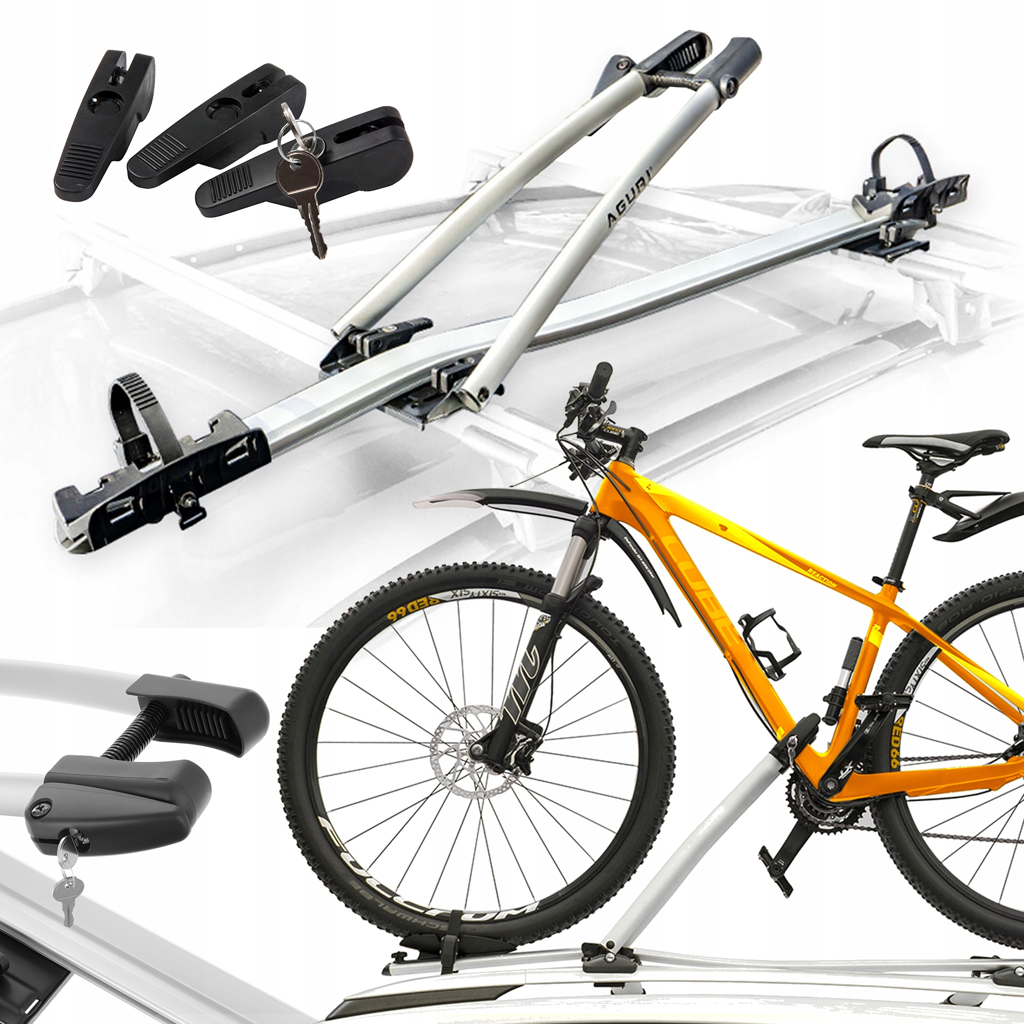 Nosič Bicyklov Na Strechu Aguri Acuda III Držiak Bicyklov Strešný Na Bicykel