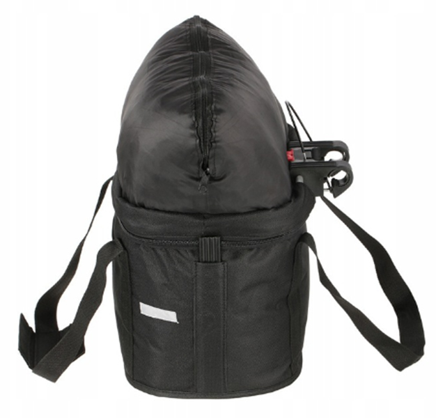 KOSZ KOSZYK ROWEROWY DUŻY NA KIEROWNICĘ ROWER NA CLICK SKŁADANY TORBA BLACK Model Duży kosz rowerowy na kierownicę na click