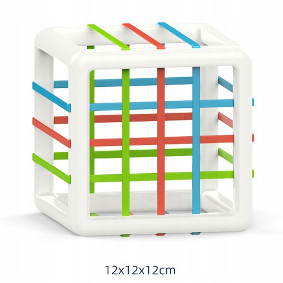 ELASTYCZNA KOSTKA SENSORYCZNA EDUKACYJNA MONTESSORI GUMKI SORTER KLOCKÓW Marka inna