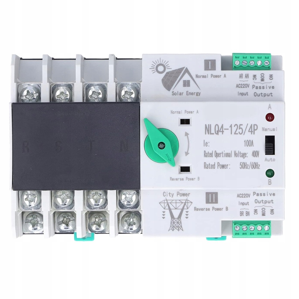 Automatický Přepínač Dvojího Napájení 100A 4P 400V