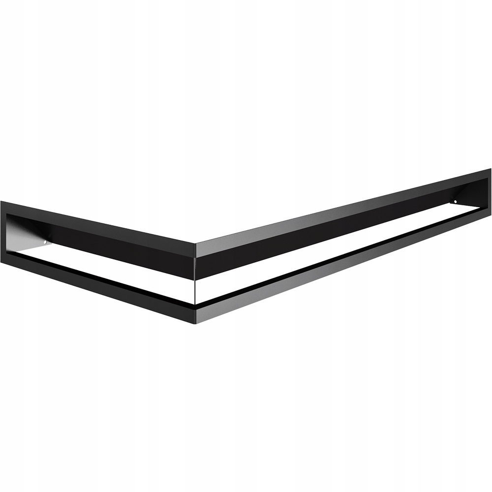 Krbová Mřížka Luft Rohová 600x400x90 Levá Černá Dlažba Slim Sf