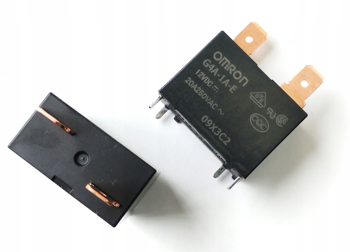 [1szt] Przekaźnik G4A-1A-E-12VDC zwierny 20A 250Vac cewka 12Vdc Omron