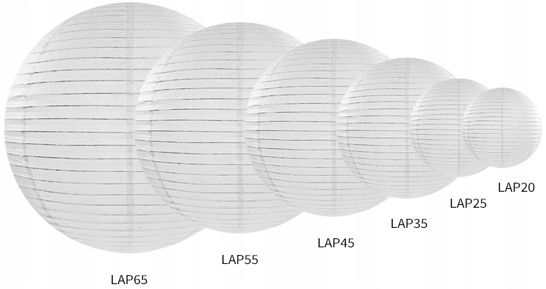 LAMPION PAPIEROWY BIAŁY DEKORACJA WISZĄCA KULA ŚLUB WESELE KOMUNIA 25 CM Średnica 25 cm
