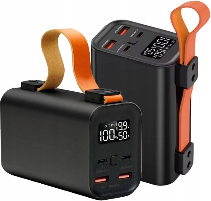 Powerbanka 100W Rychlé Nabíjení 30000mAh Ampér Volt Pro Laptop 2xPD