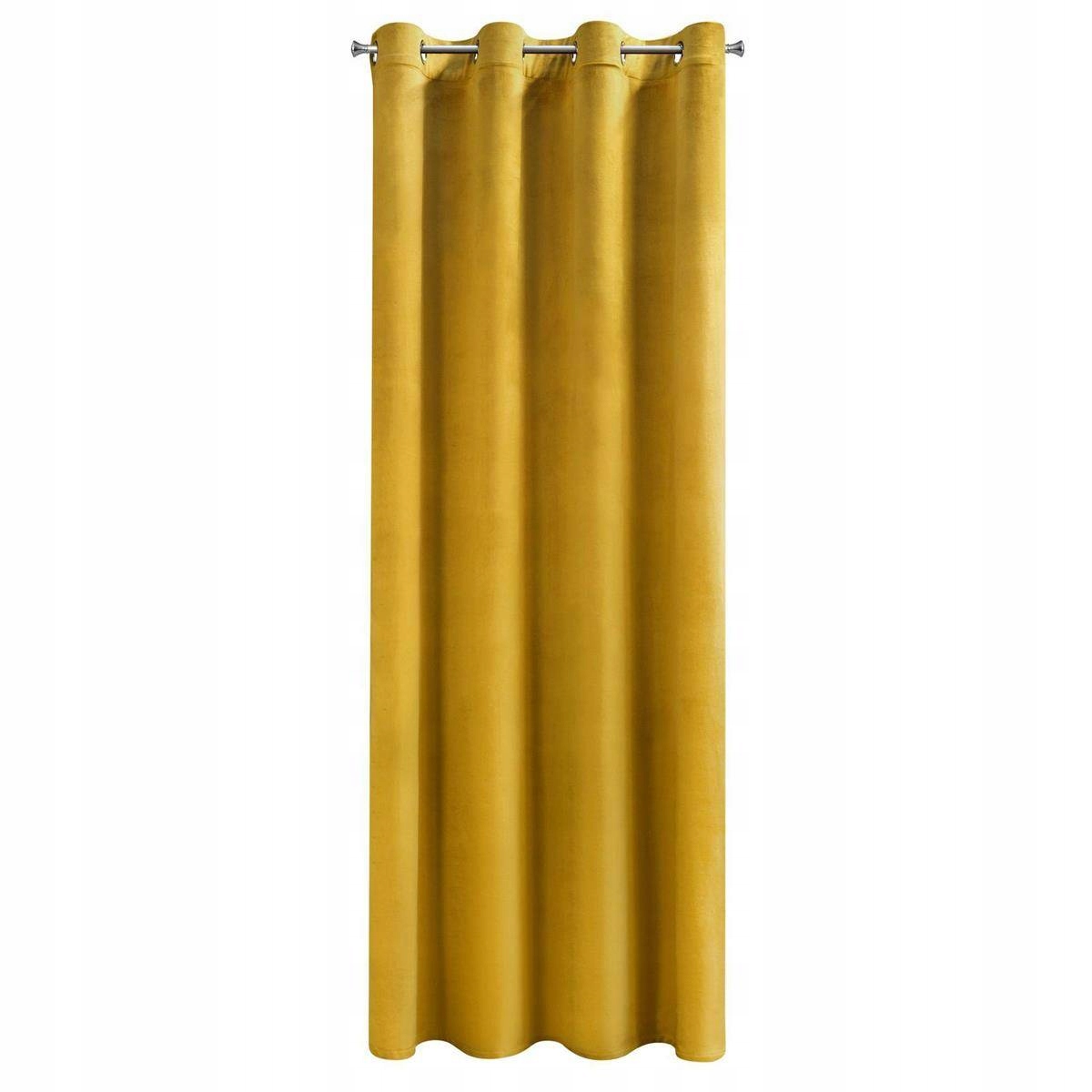 Hotová záclona ROSA 140x250 na priechodkách žltá