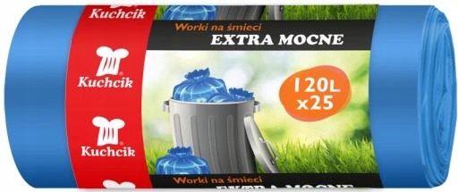 

Worki Na Śmieci Extra Mocne Kuchcik 120L 25 Szt