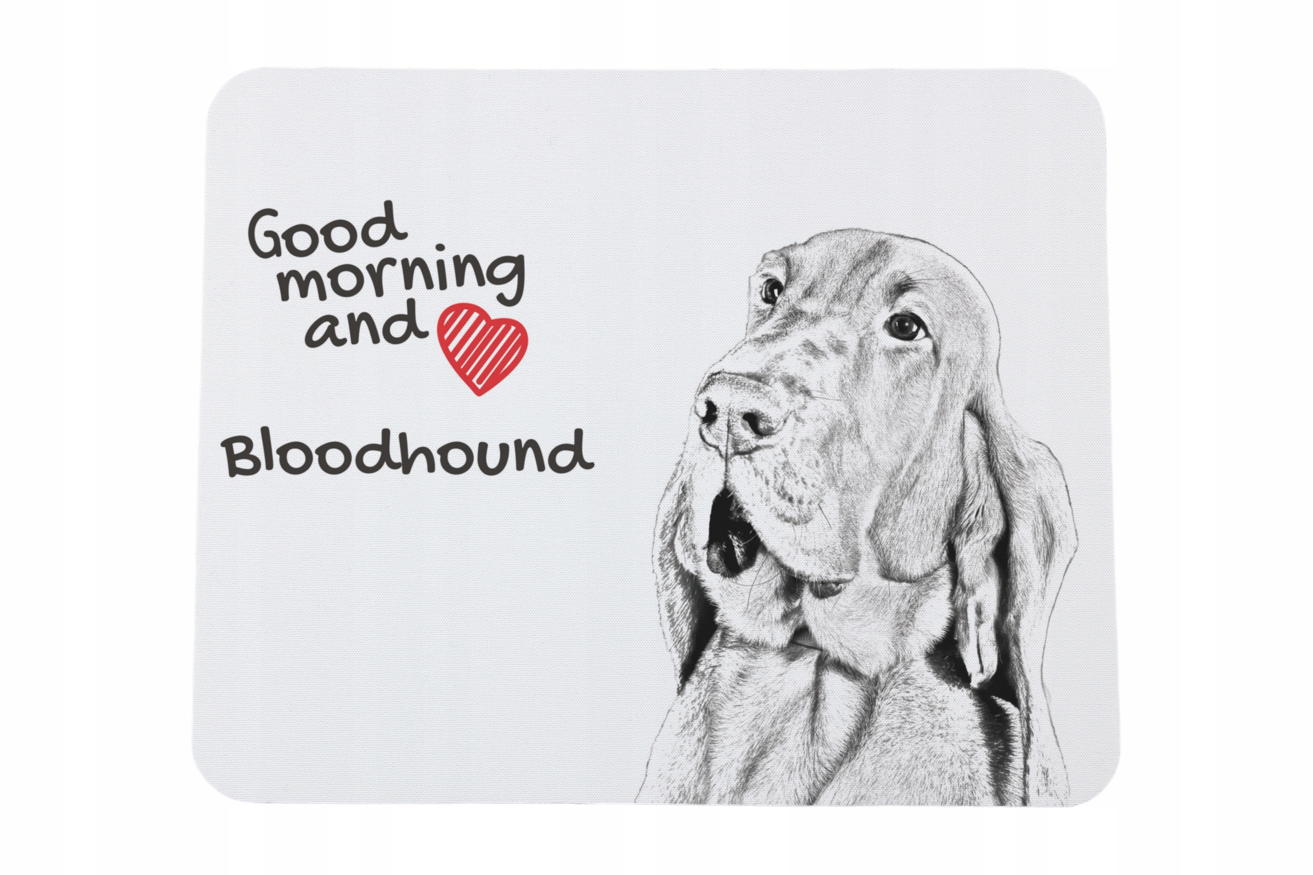 Bloodhound, Pies św. Huberta podkładka pod myszkę z nadrukiem, personaliz
