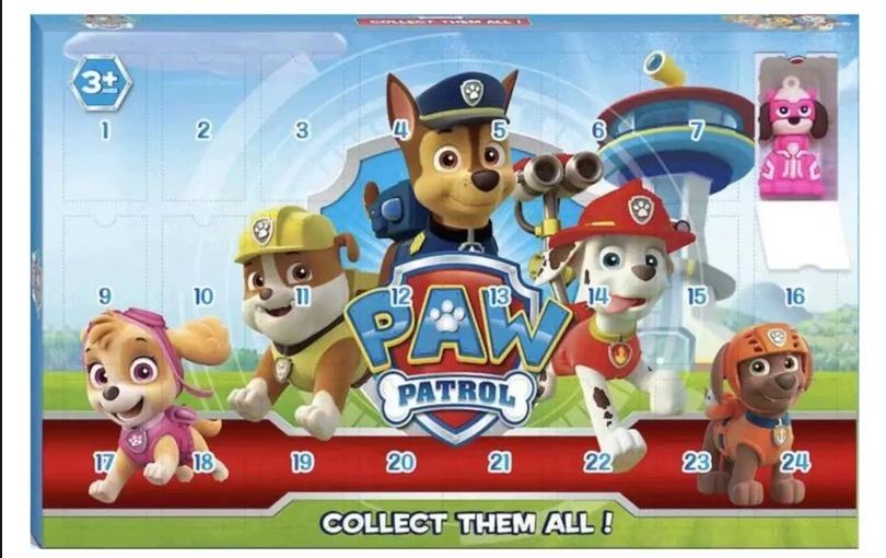 Адвент-календарь Paw Patrol, 24 фигурки-сюрприза, от 3 лет — фото 2