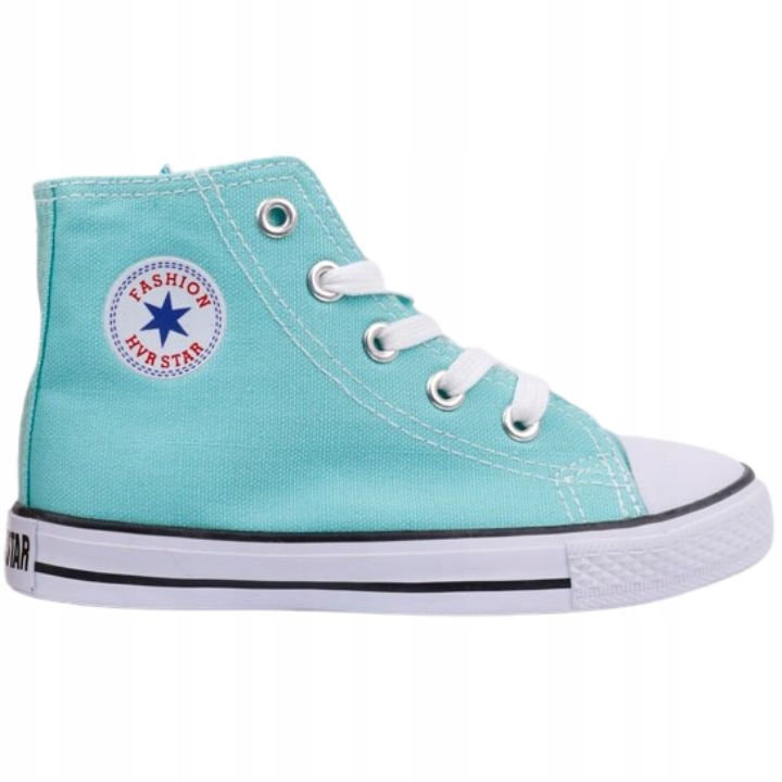 

Trampki dziecięce tenisówki wysokie miętowe