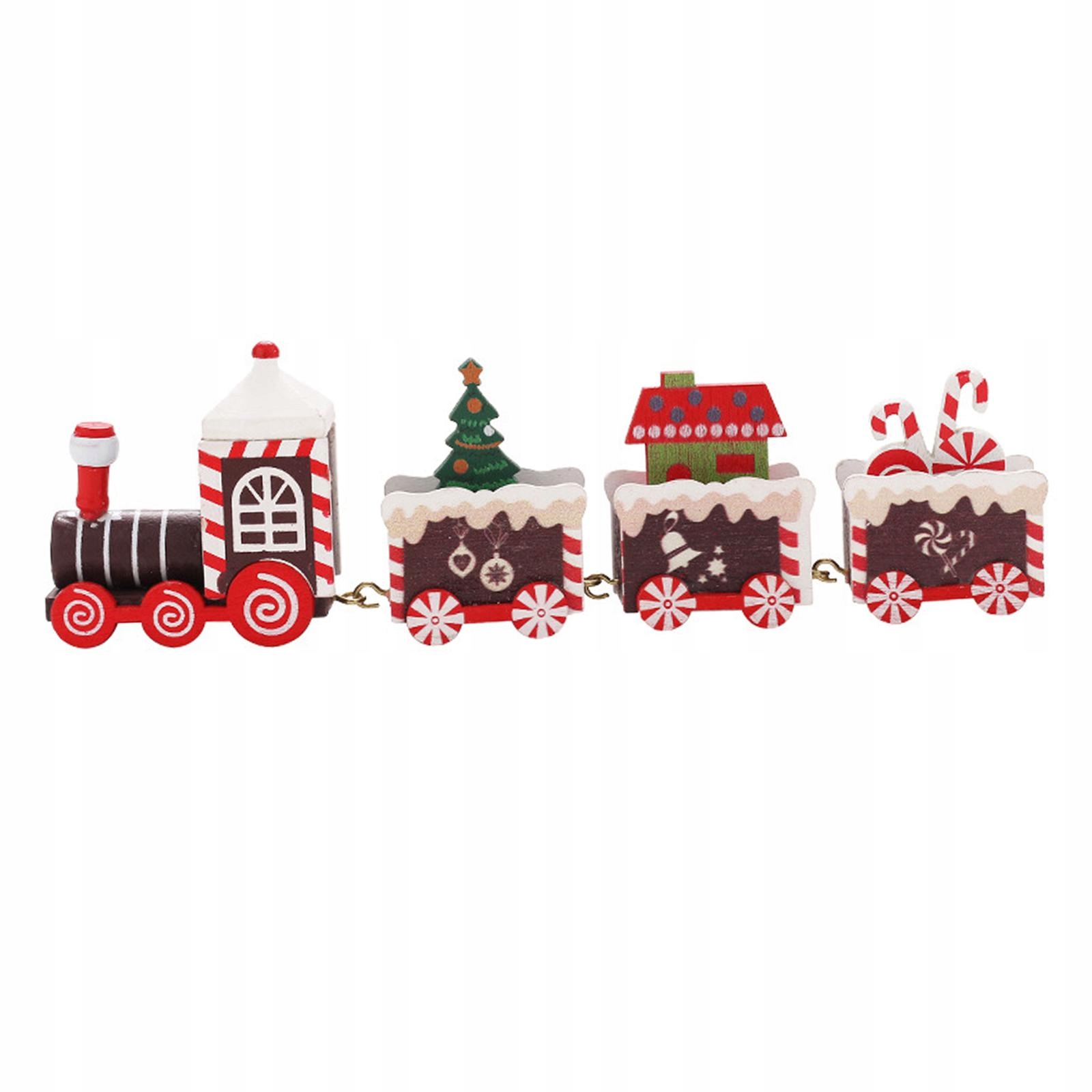 Поезд игрушки поезд рождественские украшения серии Рождественский деревянный поезд