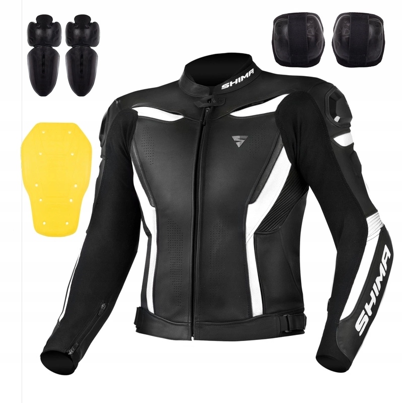 Bunda Shima Chase White čierna biela Darčeky