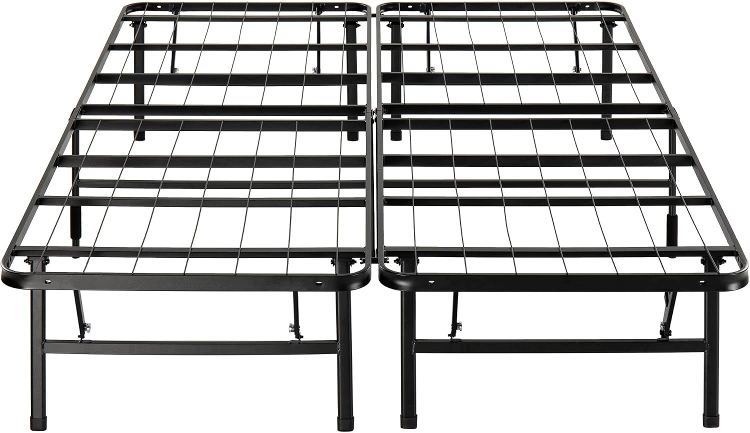 Posteľný Rám Zinus Smartbase 160x190x35,5 CM Kovový Skladací Čierny