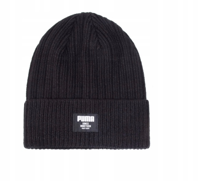 CZAPKA CIEPŁA SPORTOWA ZIMOWA PUMA DAMSKA MĘSKA RIBBED CLASSIC BEANIE