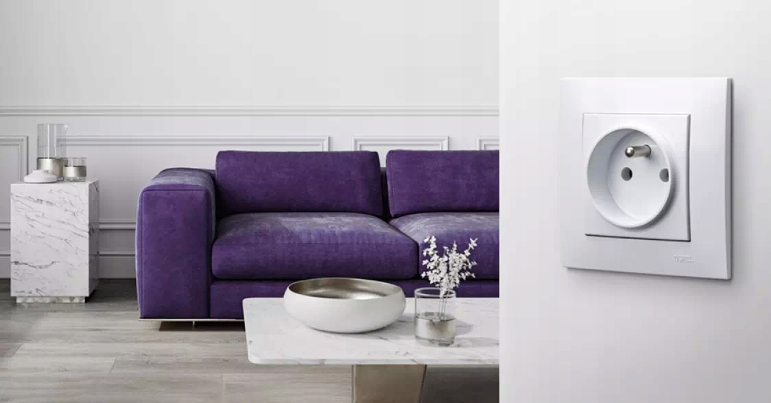 Ospel Szafir biały włącznik / łącznik pojedynczy z gniazdem pojedynczym zes Rodzaj gniazda ścienne