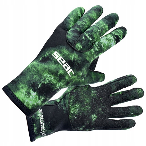 Neoprenové rukavice pro potápění a lov Seac Camo zelené L