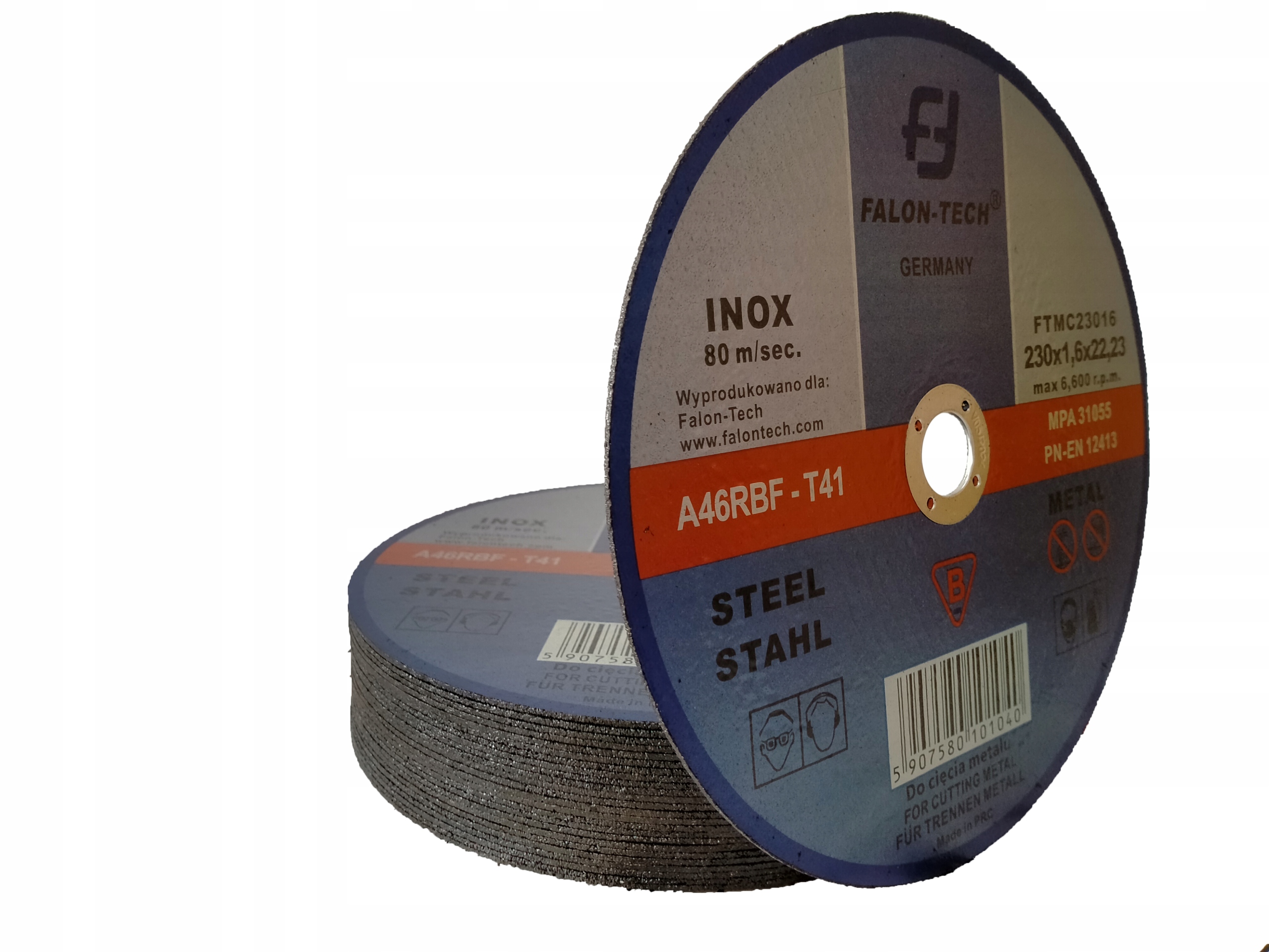 

Tarcze Do Cięcia Metalu Stali Inox 230x1.6 10 szt