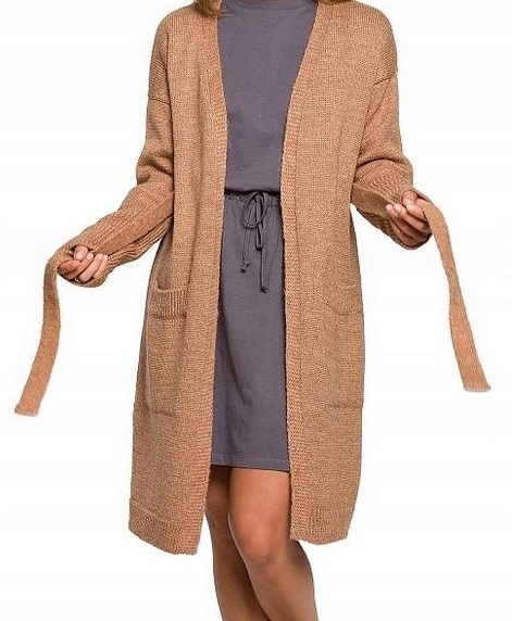 BeWear Dámský Svetr Kardigan Teplý Pohodlný Měkký S Páskem vel. S/m