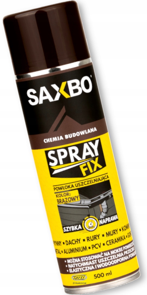 Guma w sprayu Spray FIX BRĄZ SAXBO 500ml ZESTAW Marka inna
