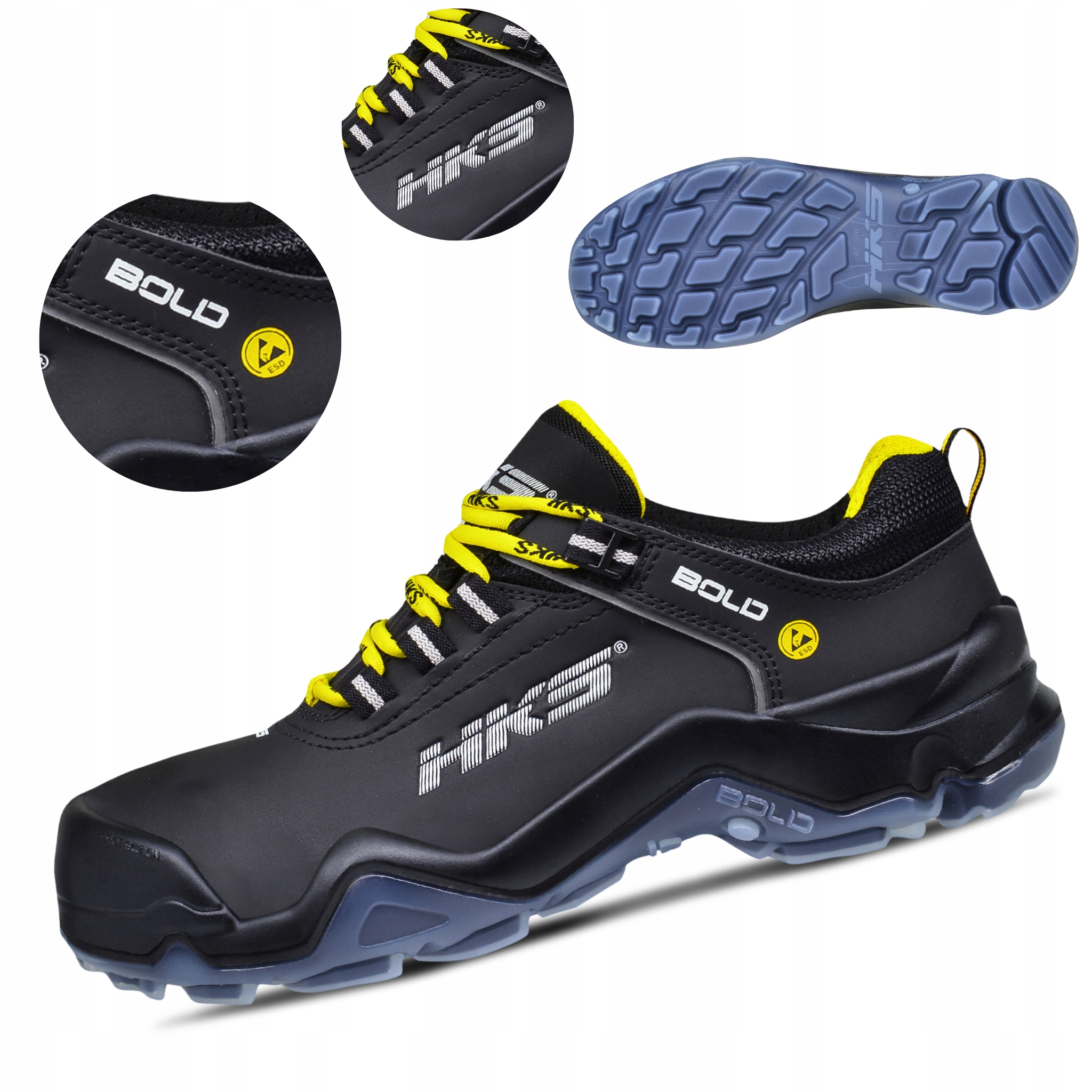 Lekkie Buty Robocze Półbuty Ochronne Z Podnoskiem Bhp Hks Speed 1VTP S3L