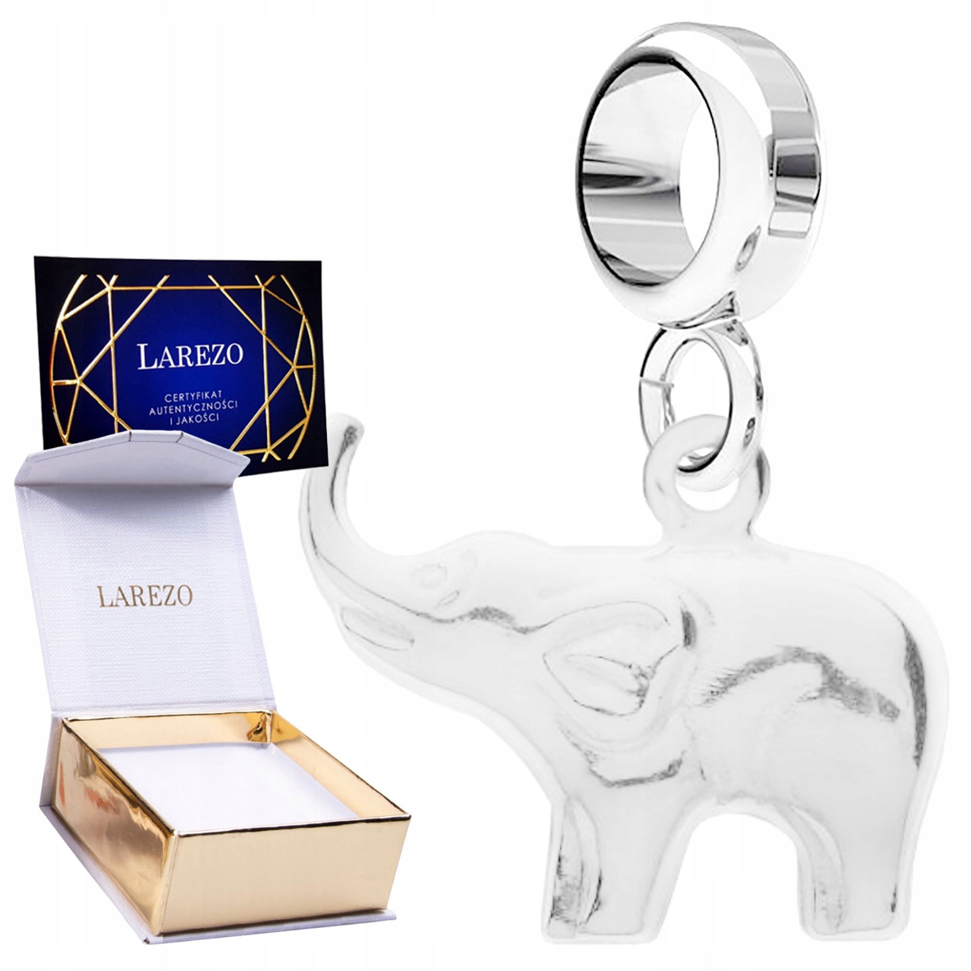 

Charms wiszący Słoń Słonik srebro 925