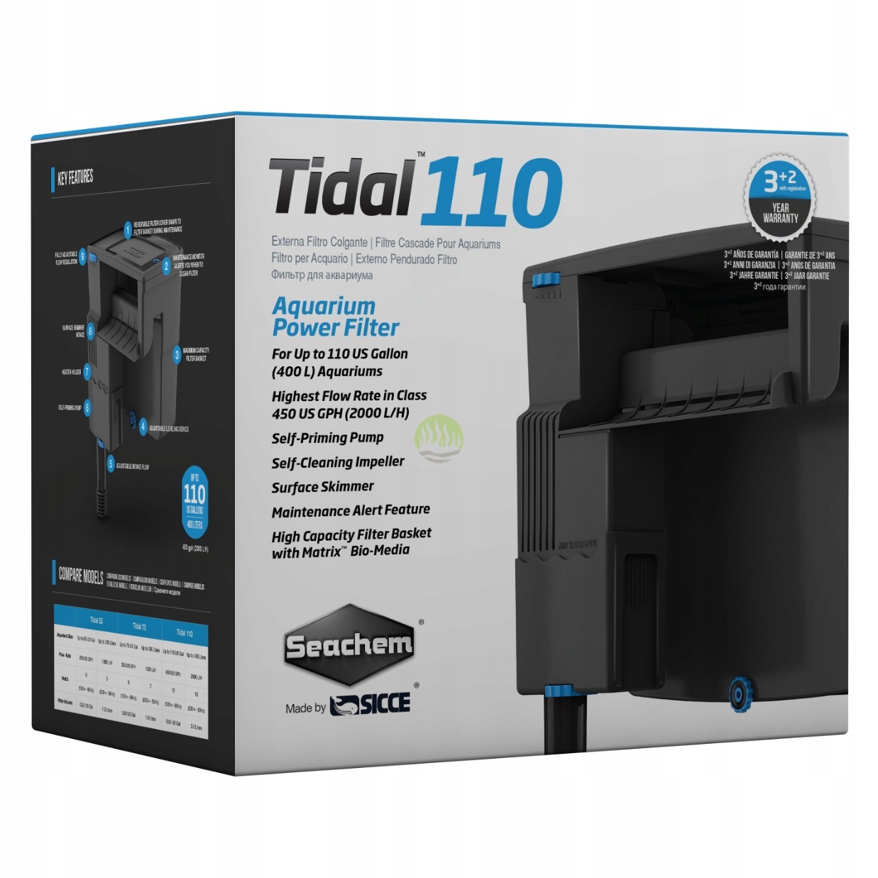 Seachem kaskádový filtr Tidal 110