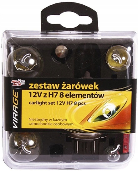 

Moje Auto Zestaw Żarówek 12V Z H7 8 Elementów