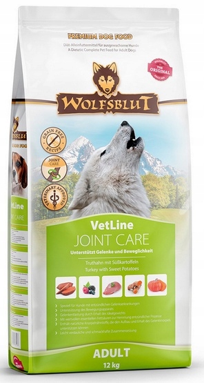 Wolfsblut Dog VetLine Joint Care indyk i bataty 12kg